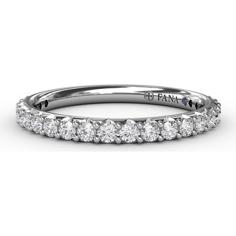 Diamond Wedding Band with Shared-Prong Round Diamonds by Fana - 0.44 Carat Total Diamond Weight