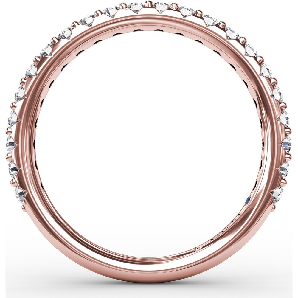 Diamond Wedding Band with Shared-Prong Round Diamonds by Fana - 0.44 Carat Total Diamond Weight