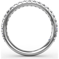 Diamond Wedding Band with Shared-Prong Round Diamonds by Fana - 0.44 Carat Total Diamond Weight