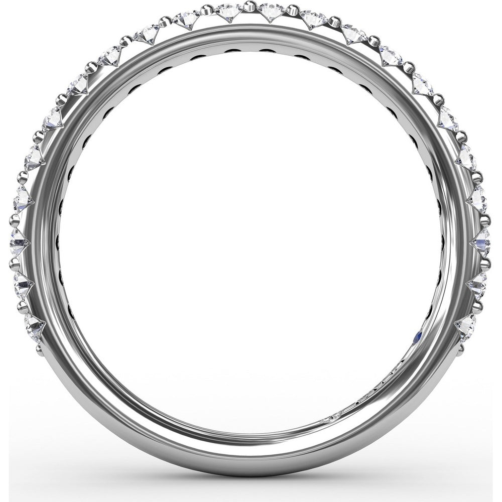 Diamond Wedding Band with Shared-Prong Round Diamonds by Fana - 0.44 Carat Total Diamond Weight