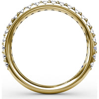 Diamond Wedding Band with Shared-Prong Round Diamonds by Fana - 0.44 Carat Total Diamond Weight