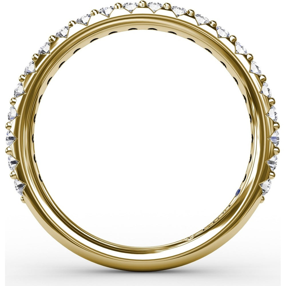 Diamond Wedding Band with Shared-Prong Round Diamonds by Fana - 0.44 Carat Total Diamond Weight