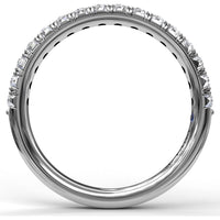 Diamond Wedding Band with Shared-Prong Round Diamonds by Fana - 0.48 Carat Total Diamond Weight