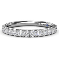 Diamond Wedding Band with Shared-Prong Round Diamonds by Fana - 0.56 Carat Total Diamond Weight
