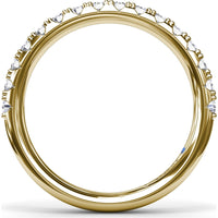 Diamond Wedding Band with Shared-Prong Round Diamonds by Fana - 0.56 Carat Total Diamond Weight