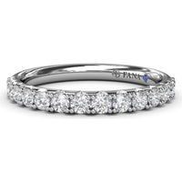 Diamond Wedding Band with Shared-Prong Round Diamonds by Fana - 0.56 Carat Total Diamond Weight