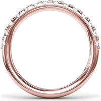 Diamond Wedding Band with Shared-Prong Round Diamonds by Fana - 0.56 Carat Total Diamond Weight
