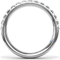 Diamond Wedding Band with Shared-Prong Round Diamonds by Fana - 0.56 Carat Total Diamond Weight