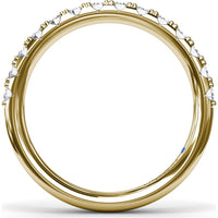 Diamond Wedding Band with Shared-Prong Round Diamonds by Fana - 0.56 Carat Total Diamond Weight