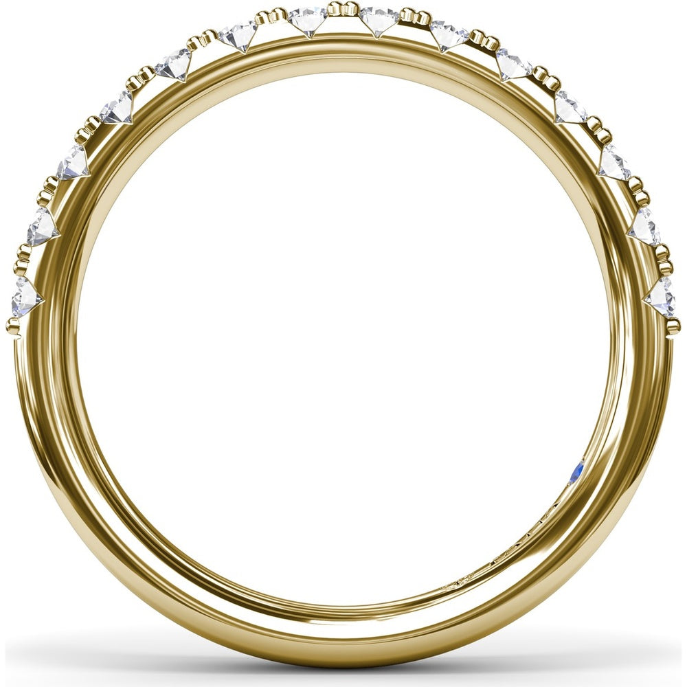 Diamond Wedding Band with Shared-Prong Round Diamonds by Fana - 0.56 Carat Total Diamond Weight