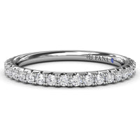 Diamond Wedding Band with Shared-Prong Round Diamonds by Fana - 0.63 Carat Total Diamond Weight
