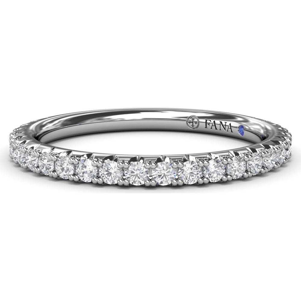 Diamond Wedding Band with Shared-Prong Round Diamonds by Fana - 0.63 Carat Total Diamond Weight