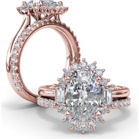 Diamond Wedding Band with Shared-Prong Round Diamonds by Fana - 0.63 Carat Total Diamond Weight