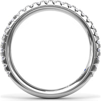 Diamond Wedding Band with Shared-Prong Round Diamonds by Fana - 0.63 Carat Total Diamond Weight