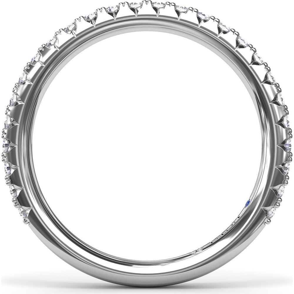Diamond Wedding Band with Shared-Prong Round Diamonds by Fana - 0.63 Carat Total Diamond Weight