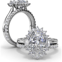 Diamond Wedding Band with Shared-Prong Round Diamonds by Fana - 0.63 Carat Total Diamond Weight