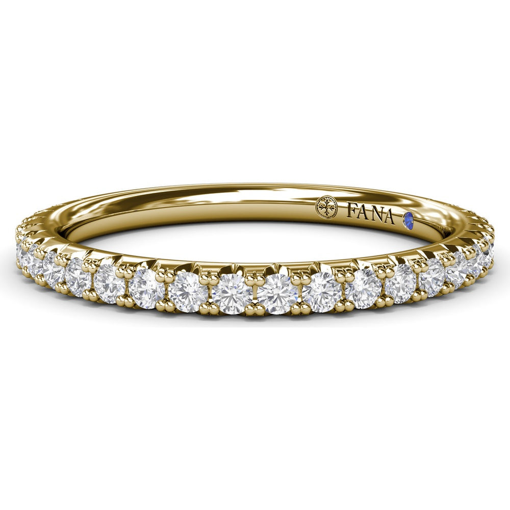 Diamond Wedding Band with Shared-Prong Round Diamonds by Fana - 0.63 Carat Total Diamond Weight