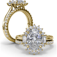 Diamond Wedding Band with Shared-Prong Round Diamonds by Fana - 0.63 Carat Total Diamond Weight
