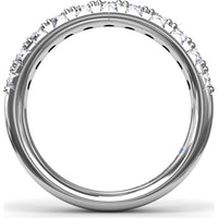 Diamond Wedding Band with Shared-Prong Round Diamonds by Fana - 0.66 Carat Total Diamond Weight