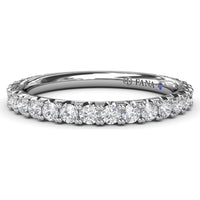 Diamond Wedding Band with Shared-Prong Round Diamonds by Fana - 0.72 Carat Total Diamond Weight