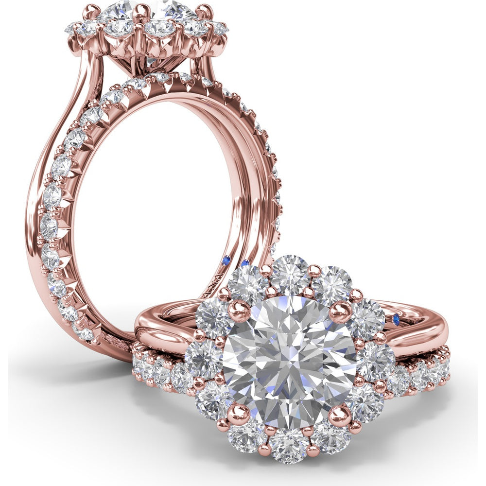 Diamond Wedding Band with Shared-Prong Round Diamonds by Fana - 0.72 Carat Total Diamond Weight