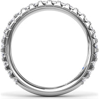 Diamond Wedding Band with Shared-Prong Round Diamonds by Fana - 0.72 Carat Total Diamond Weight