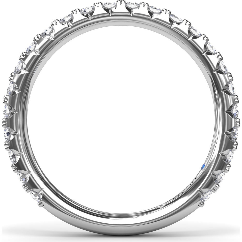 Diamond Wedding Band with Shared-Prong Round Diamonds by Fana - 0.72 Carat Total Diamond Weight