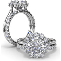 Diamond Wedding Band with Shared-Prong Round Diamonds by Fana - 0.72 Carat Total Diamond Weight