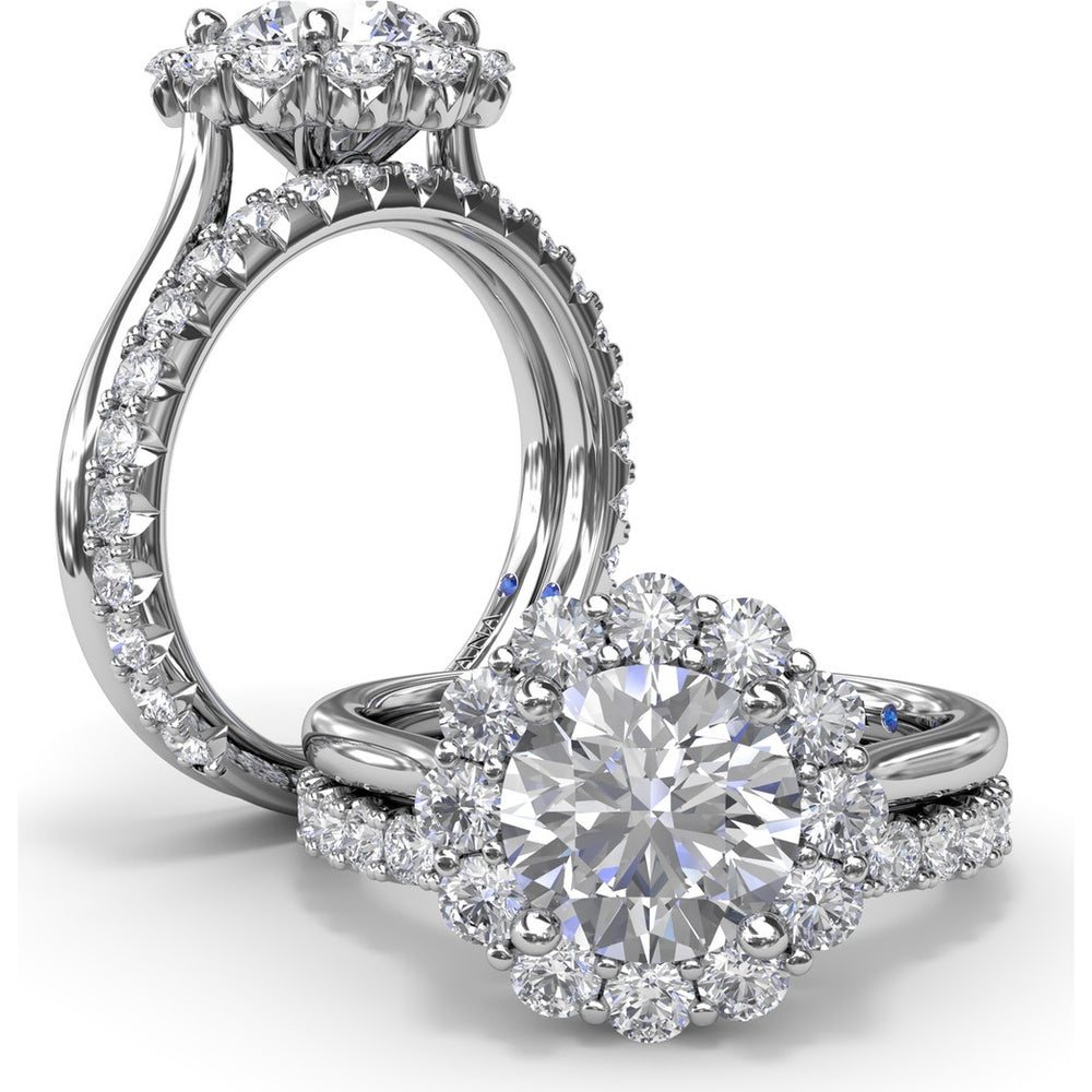 Diamond Wedding Band with Shared-Prong Round Diamonds by Fana - 0.72 Carat Total Diamond Weight