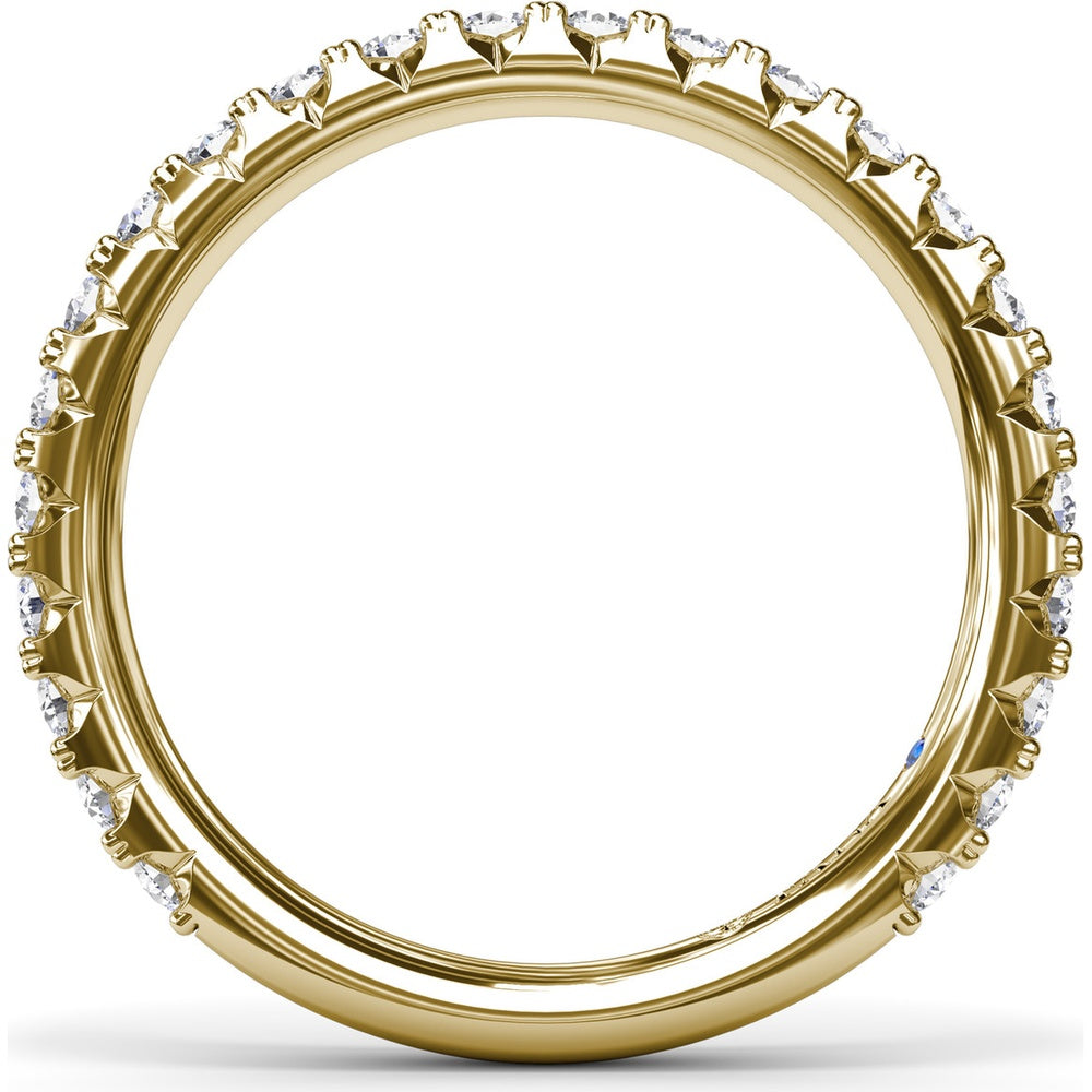 Diamond Wedding Band with Shared-Prong Round Diamonds by Fana - 0.72 Carat Total Diamond Weight