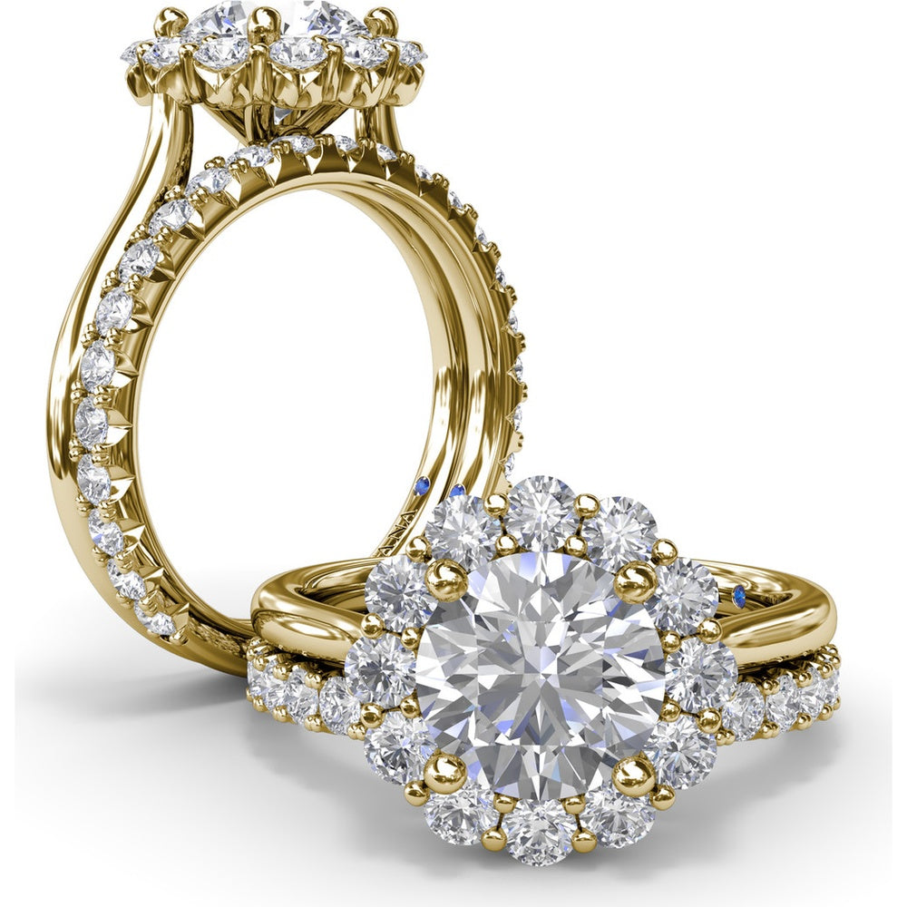 Diamond Wedding Band with Shared-Prong Round Diamonds by Fana - 0.72 Carat Total Diamond Weight
