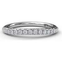 Diamond Wedding Band with Shared-Prong Set Round Brilliant Diamonds by Fana - 0.25 Carat Total Diamond Weight