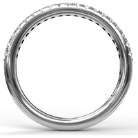Diamond Wedding Band with Shared-Prong Set Round Brilliant Diamonds by Fana - 0.25 Carat Total Diamond Weight