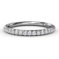 Diamond Wedding Band with Shared-Prong Set Round Brilliant Diamonds by Fana - 0.26 Carat Total Diamond Weight
