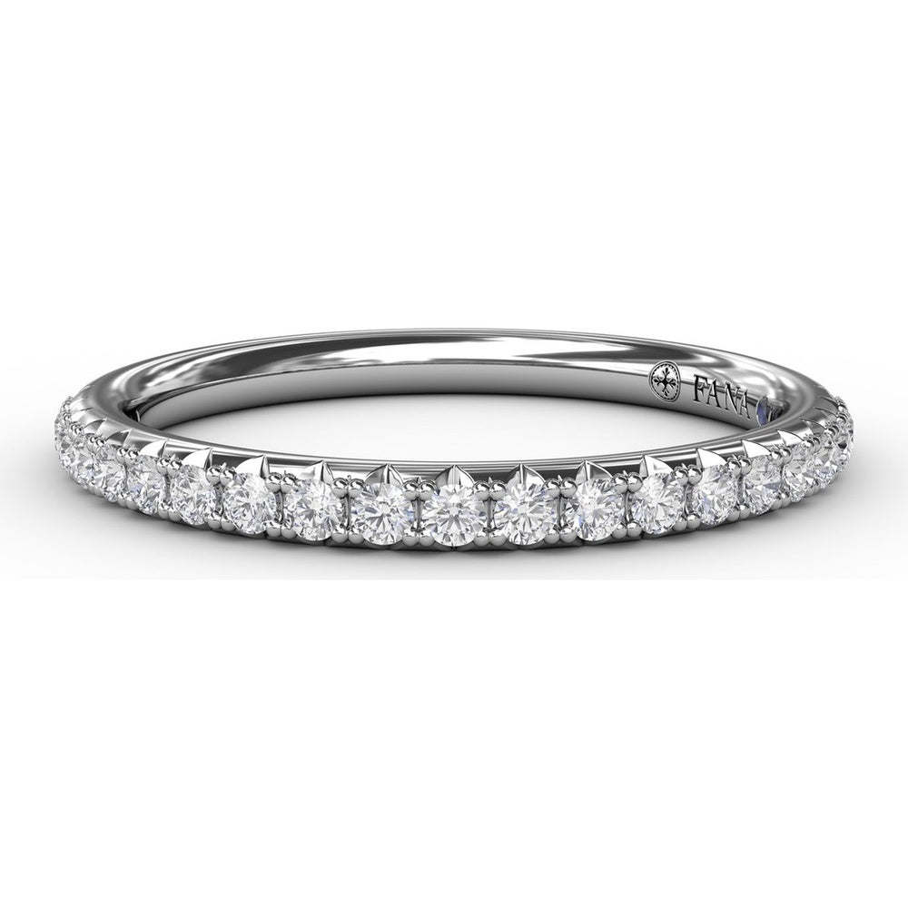 Diamond Wedding Band with Shared-Prong Set Round Brilliant Diamonds by Fana - 0.26 Carat Total Diamond Weight