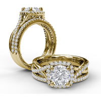 Diamond Wedding Band with Shared-Prong Set Round Diamonds by Fana - 0.22 Carat Total Diamond Weight