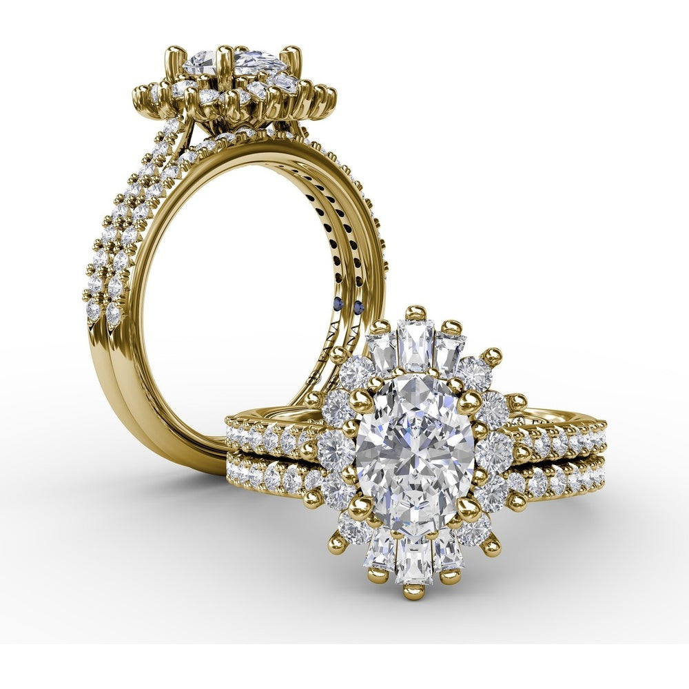 Diamond Wedding Band with Shared-Prong Set Round Diamonds by Fana - 0.22 Carat Total Diamond Weight