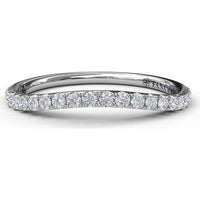 Diamond Wedding Band with Shared-Prong Set Round Diamonds by Fana - 0.28 Carat Total Diamond Weight