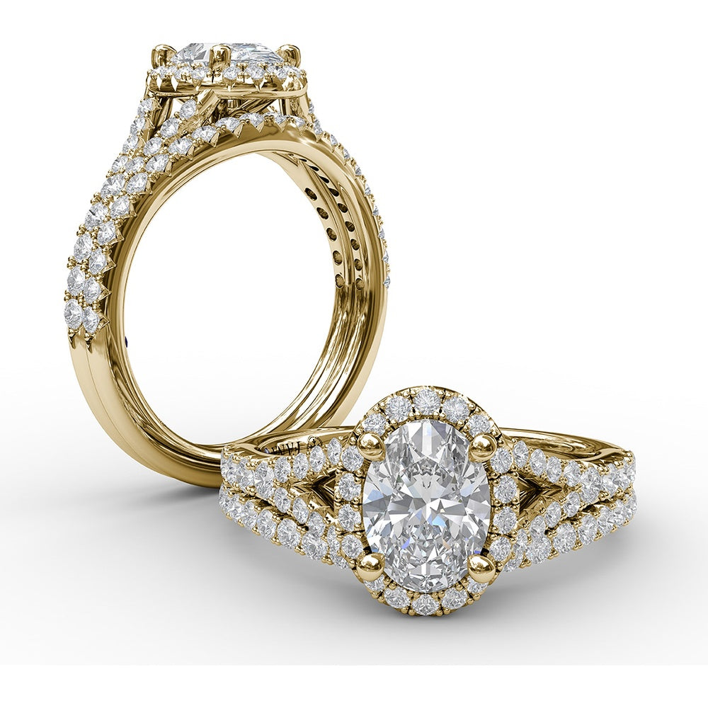 Diamond Wedding Band with Shared-Prong Set Round Diamonds by Fana - 0.28 Carat Total Diamond Weight