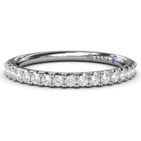 Diamond Wedding Band with Shared-Prong Set Round Diamonds by Fana - 0.28 Carat Total Diamond Weight
