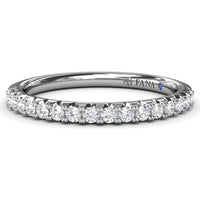 Diamond Wedding Band with Shared-Prong Set Round Diamonds by Fana - 0.28 Carat Total Diamond Weight