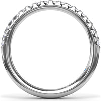 Diamond Wedding Band with Shared-Prong Set Round Diamonds by Fana - 0.28 Carat Total Diamond Weight