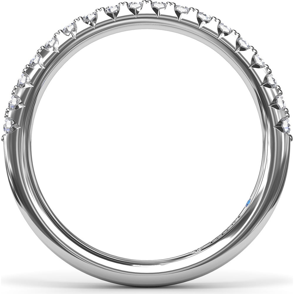 Diamond Wedding Band with Shared-Prong Set Round Diamonds by Fana - 0.28 Carat Total Diamond Weight