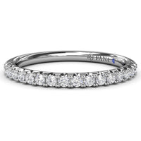 Diamond Wedding Band with Shared-Prong Set Round Diamonds by Fana - 0.28 Carat Total Diamond Weight