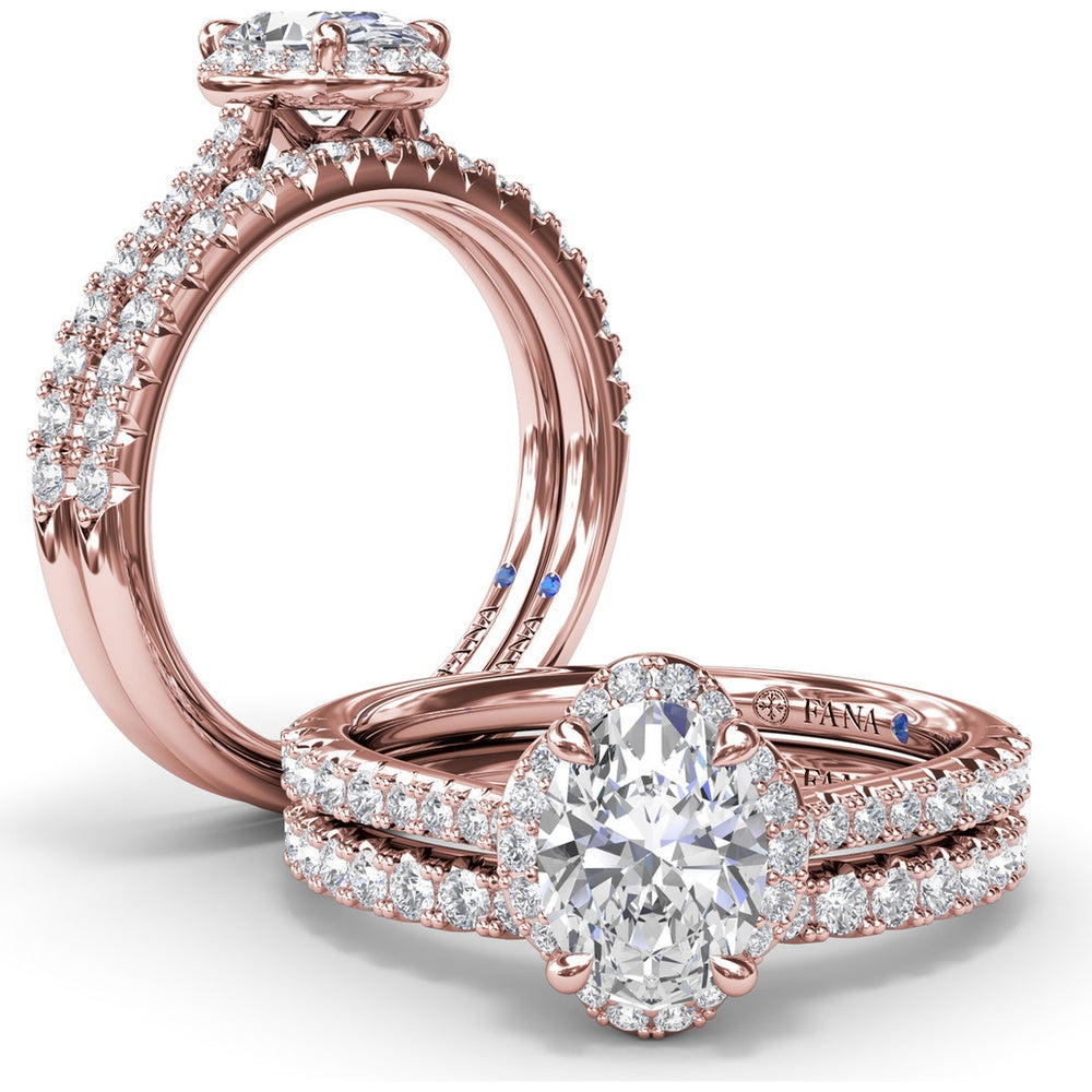 Diamond Wedding Band with Shared-Prong Set Round Diamonds by Fana - 0.30 Carat Total Diamond Weight