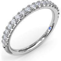 Diamond Wedding Band with Shared-Prong Set Round Diamonds by Fana - 0.30 Carat Total Diamond Weight