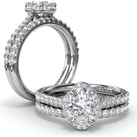 Diamond Wedding Band with Shared-Prong Set Round Diamonds by Fana - 0.30 Carat Total Diamond Weight
