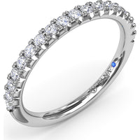 Diamond Wedding Band with Shared-Prong Set Round Diamonds by Fana - 0.30 Carat Total Diamond Weight