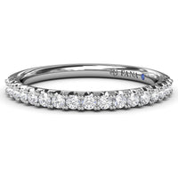 Diamond Wedding Band with Shared-Prong Set Round Diamonds by Fana - 0.30 Carat Total Diamond Weight