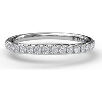 Diamond Wedding Band with Shared-Prong Set Round Diamonds by Fana - 0.32 Carat Total Diamond Weight